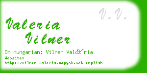 valeria vilner business card